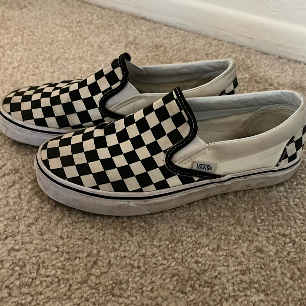 Vans- checkered vans size 7.5
